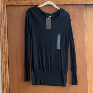 Mossimo Black Lightweight Tunic Sweater